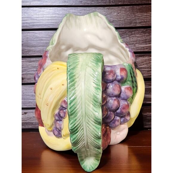 Fitz and Floyd Calypso Collection Pitcher 1.5qt Earthenware Handpainted 1988 EUC - Picture 3 of 7